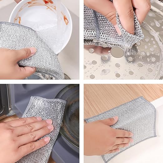 BrilloPlus - Pack de 5 paños mágicos de aluminio + 5 de regalo